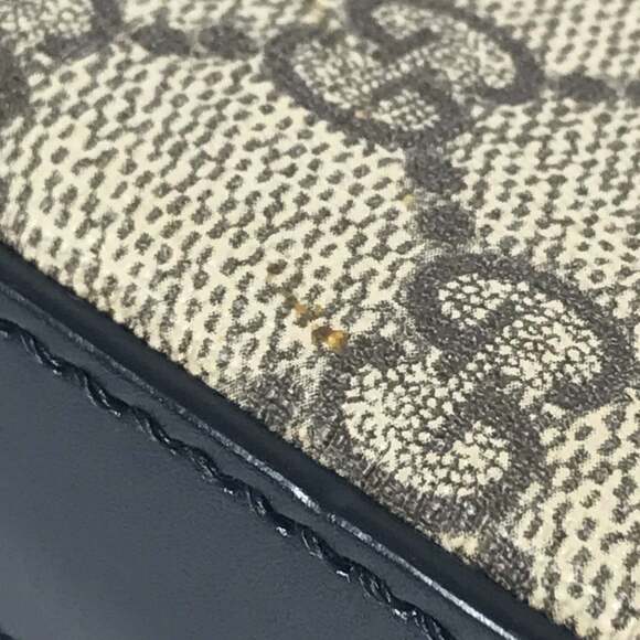 GUCCI Authentic Black Leather Messenger Shoulder Bag - Picture 2 of 16